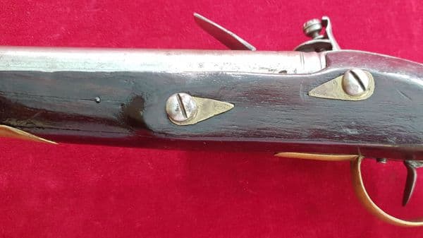 A rare Napoleonic era Dutch Military Officer's Flintlock Pistol by Keunings Maastricht.  Ref  2637